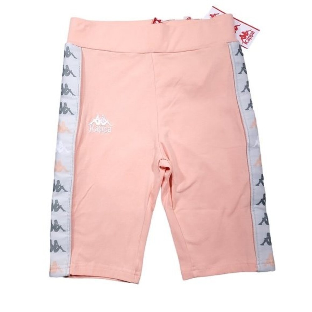 Kappa 222 Banda Cartin 2 Bike Shorts Women’s Size XS Orange Peach Skin Fit NWT